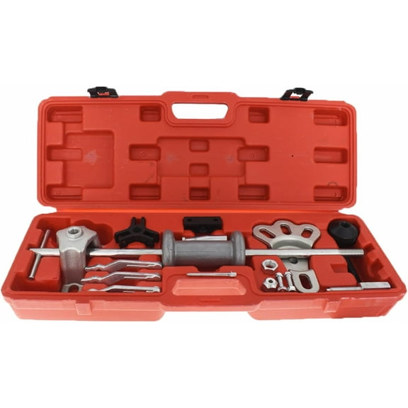 waltyotur 9-Way Slide Hammer Puller Assembly Front Wheel Rear Axle Dent Shaft Hub Bearing Remover Kit