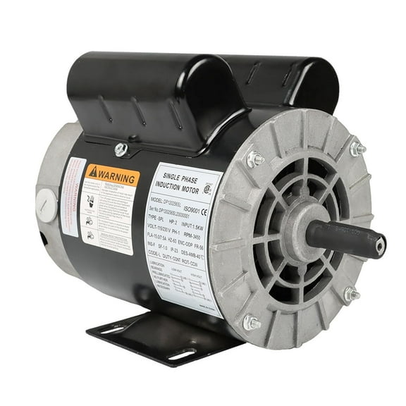 waltyotur Air Compressor Motor 2 HP Motor 56 Frame 5/8 Inch Shaft 115/230 V