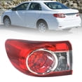 thumbnail image 1 of waltyotur Driver Left Side Outer Tail Light Replacement for 2011-2013 Toyota Corolla Brake Lamps, 1 of 8