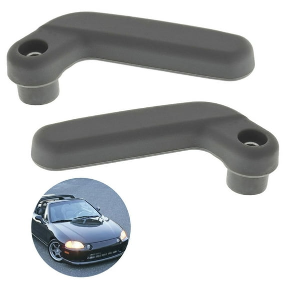 waltyotur Driver Passenger Targa Top Roof Lock Handles For Honda Del-Sol 1993-1997 Black