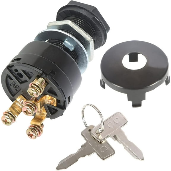 waltyotur Golf Cart Ignition Switch with Keys 101826301 Replacement for Club Car DS 1996-Up