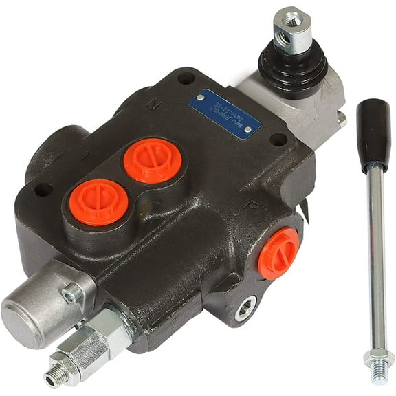 waltyotur Hydraulic Directional Control Valve, 1 Spool 21 GPM Hydraulic Loader Valve, SAE Ports, 3600 PSI Directional Control Valve For Tractors Loaders Tanks