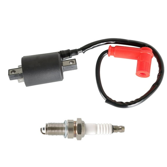 waltyotur Ignition Coil & Spark Plug For Yamaha Gas Golf Cart G2 1985-1991 , G5 1990-1995