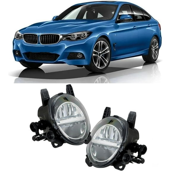 waltyotur LED Fog Lights Replacement for 2012-2020 BMW 2 3 4 Series F30 F32 F33 F36(230i 320i 328d 328i 330e 330i 335i 340i 428i 430i 435i 440i) Clear Lens with Bulbs Left+Right Side
