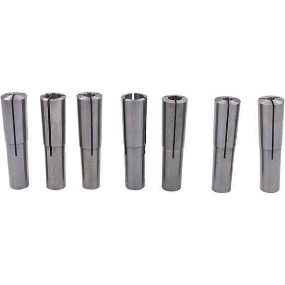 waltyotur MT2 Morse Taper Collet Set Bore Size 1/8-1/2 inch for Machining Turning 7 Pack