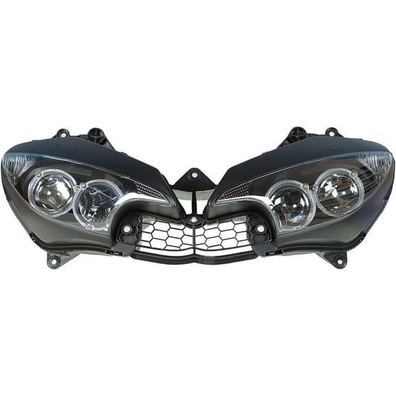 waltyotur Motorcycle Front Headlight Headlamp Replacement for Yamaha YZF R6 2003-2005 & R6S 2006-2009