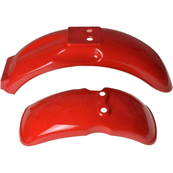 waltyotur Motorcycle Front Rear Body Fender Plastic Kit Replacement for Honda Z50 Z50A Z50R 50CC Mini Trail Red