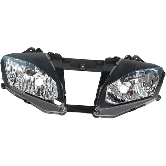 waltyotur Motorcycle Headlight Front Headlamp Replacement for Yamaha YZF R6 Headlight 2006 2007