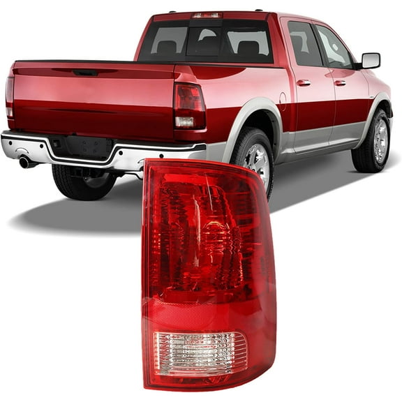 waltyotur Passenger Side Tail Light Replacement for 2009-2018 Ram 1500 2500 3500 Rear Tail Light Brake Lamp Assembly RH Right Side CH2819124 55277414AF