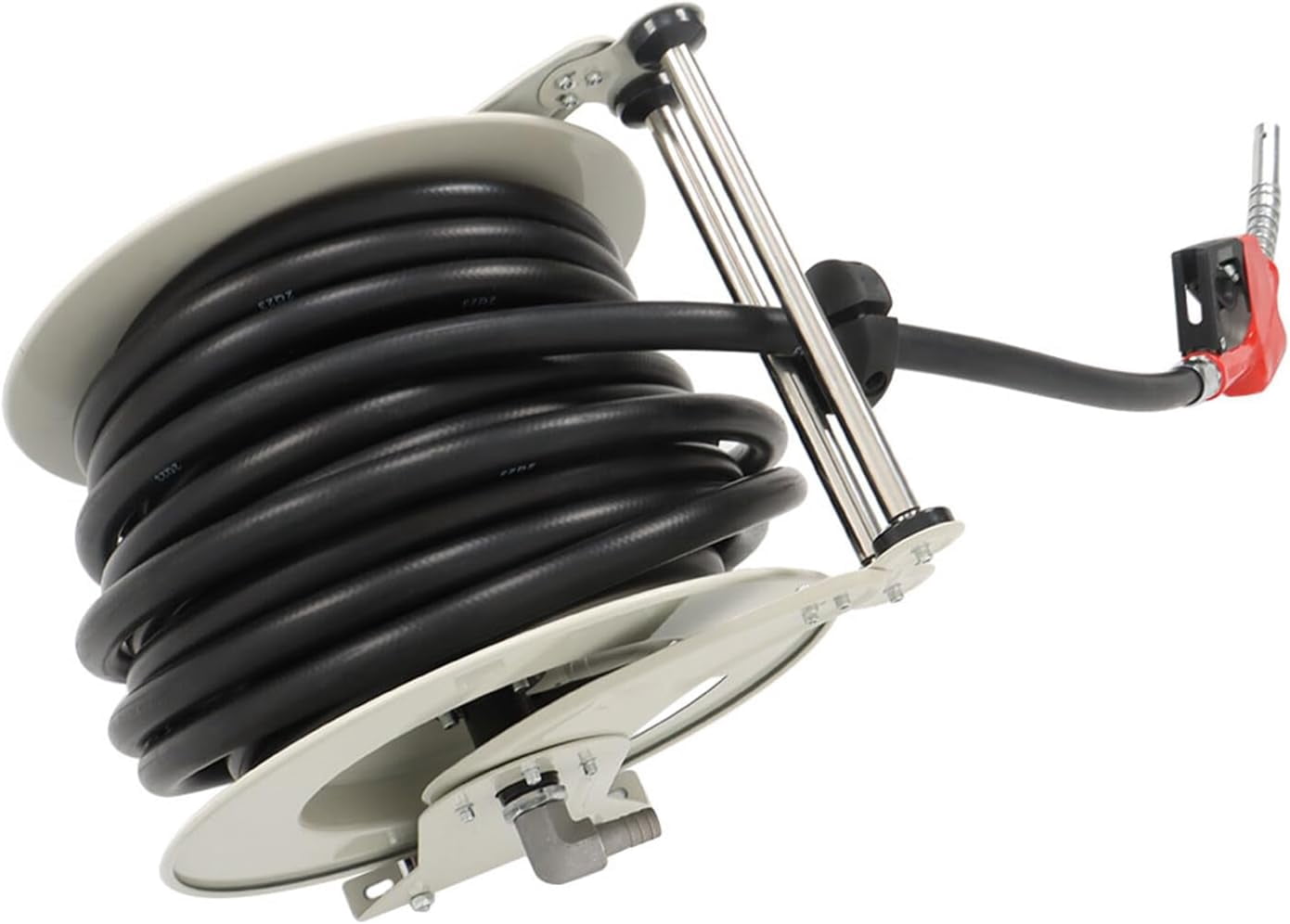 waltyotur Retractable 3/4 x 66 Diesel Hose Reel Automatic Fueling Gun for Industrial Machinery 300PSI