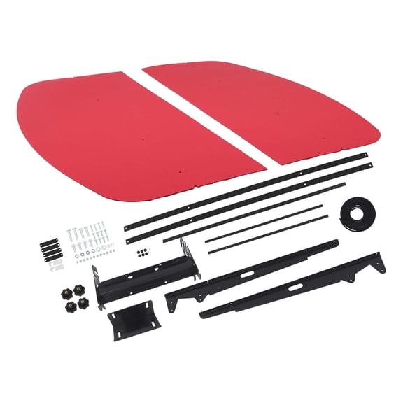 waltyotur Sun Shield Tractor Top Canopy 52' X 52' Replacement for Tractor 2' x 2' or 2' x 3' Red