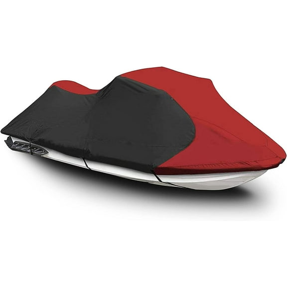 waltyotur Waterproof Marine Grade 600D Heavy Duty Polyester PWC Cover Trailerable Jet Ski