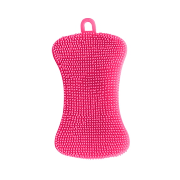 wamans Dish Brush Super Soft Dishwashing Brush, Thickened Cleaning Brush, Kitchen Dishwashing Cloth, Soapy Scouring Pad,Hot Pink Clearance Items