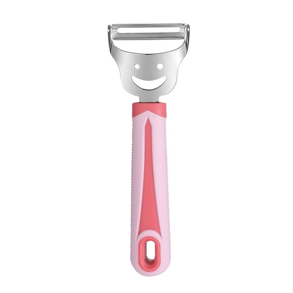 wamans Vegetable Peeler For Kitchen, Potato Peelers For Fruit Straight Blade, Non-Slip Handle,Pink,