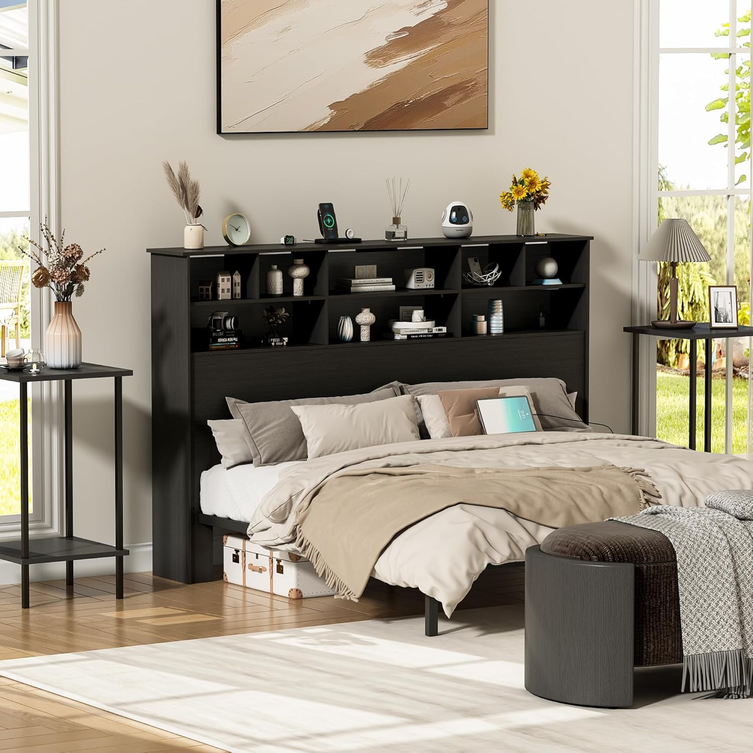 wanan Headboard Queen Size for Bedroom, Queen Size Headboard Only with ...