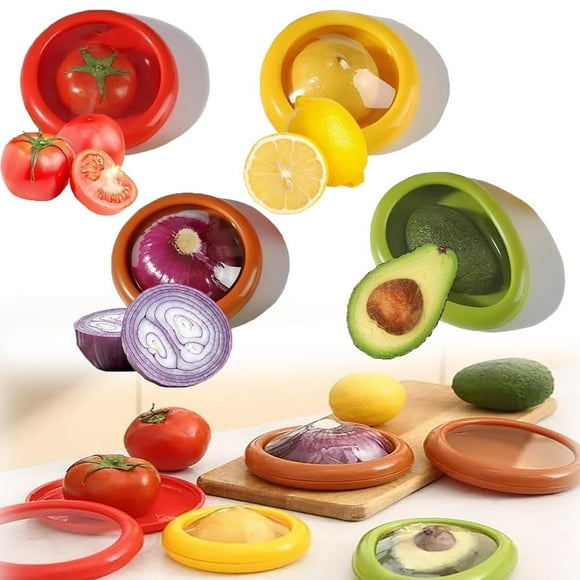 wangli Consecutive Storage Containers, Consecutive Storage, Consecutive Fruit and Vegetable Storage, Fruit and Vegetable Anti-Oxidation Storage Box, Reusable Food Saver for Tomato Onion Lemon