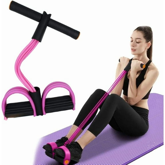 wangrunqiang Multifunction Tension Rope, 6-Tube Elastic Yoga Pedal Puller Resistance Band, Natural Latex Tension Rope Fitness Equipment, for Abdomen/Waist/Arm/Leg Stretching Slimming Training