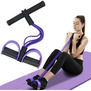 wangrunqiang Multifunction Tension Rope, 6-Tube Elastic Yoga Pedal Puller Resistance Band, Natural Latex Tension Rope Fitness Equipment, for Abdomen/Waist/Arm/Leg Stretching Slimming Training