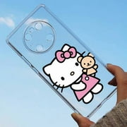 wangyu Hello Kitty Phone Case For Huawei P40 P20 P30 Pro Lite Psmart Nova 3e 6se Y9 Prime 2019 Y7 Y6 Y5 Honor 8s 8x 10 Transparent