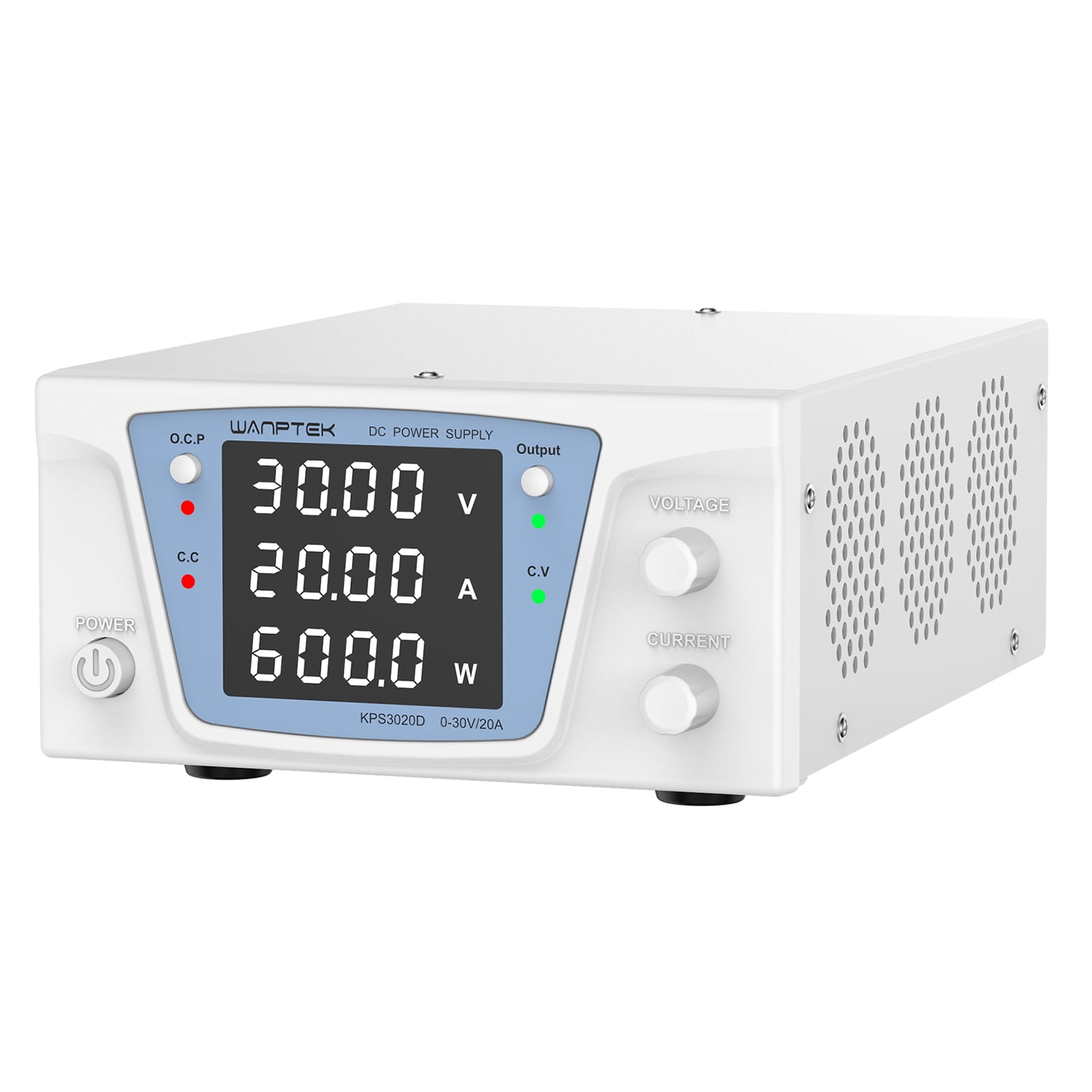 wanptek Regulated Power Supply,20A Bench Power knob OCP Switch Power Supply DC Encoder