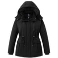 thumbnail image 1 of wantdo Women's Plus Size Winter Coat Warm Coat Recycled Puffer Parka Jacket Black 5X, 1 of 9