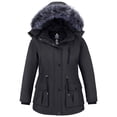 thumbnail image 1 of wantdo Women's Plus Size Winter Jacket Warm Thicken Puffer Jacket Quilted Outerwear Parka Dark Grey 3X, 1 of 8