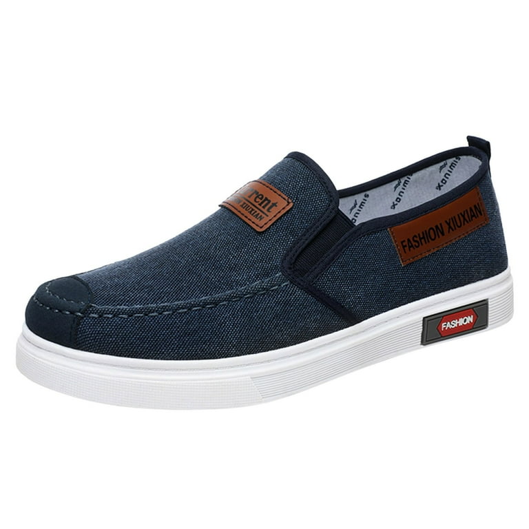 wanyng fashion autumn men casual shoes flat bottom round toe