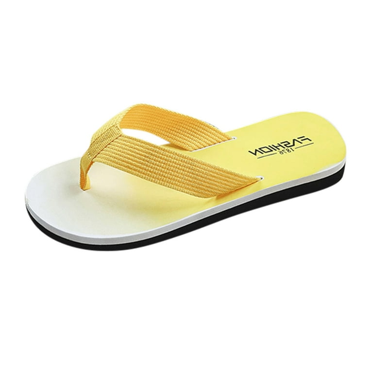 Yellow flip sales flops mens