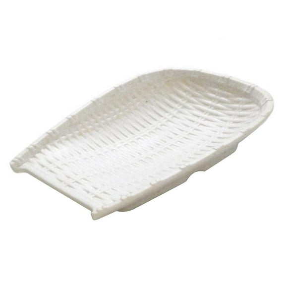 ware Vege Holder Vintage Wicker Dish , And Restaurant, Picnic Hamper Organizer White 28cm