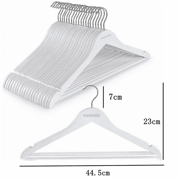 warmotily Wooden adult household clothing support hanging rack