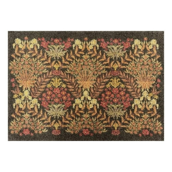 wash+dry Lush Garden Harvest Washable Rug - 2x3 - Brown - Nylon
