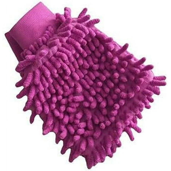 wash mitt,Cleaning Gloves, Car Wash Car Wash Glove Chenille Coral Soft Microfiber Gloves Car Cleaning Towel Cloth Mitt Wax Car Wash Mitt (Color : Green) (Color : Purple)