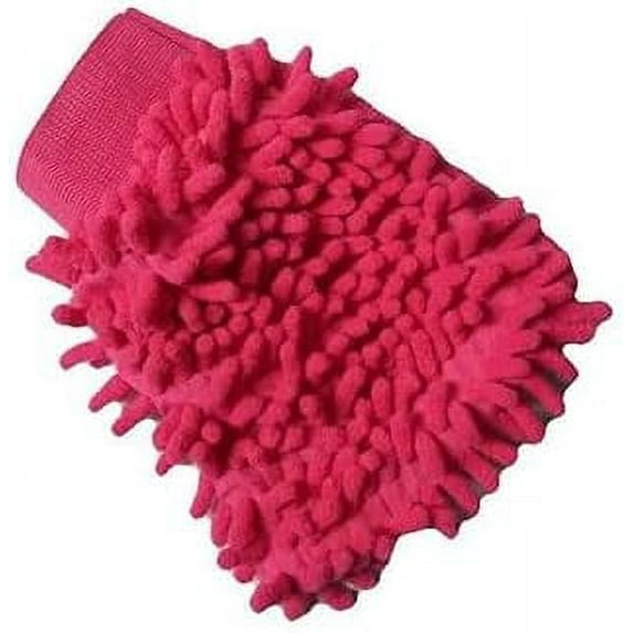 wash mitt,Cleaning Gloves, Car Wash Car Wash Glove Chenille Coral Soft Microfiber Gloves Car Cleaning Towel Cloth Mitt Wax Car Wash Mitt (Color : Green) (Color : Rose Red)