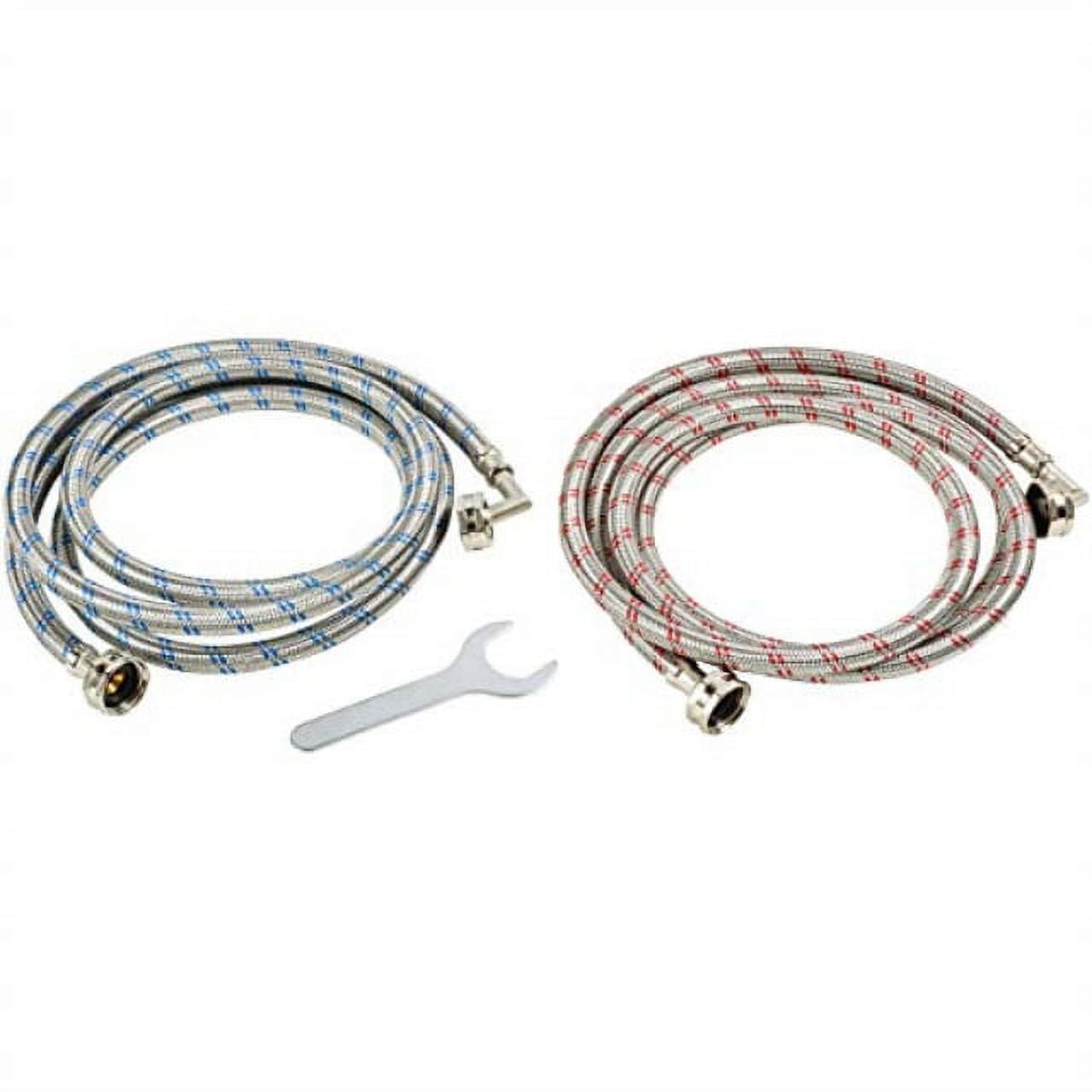 washing machine hoses stainless steel 90 degree braided water supply