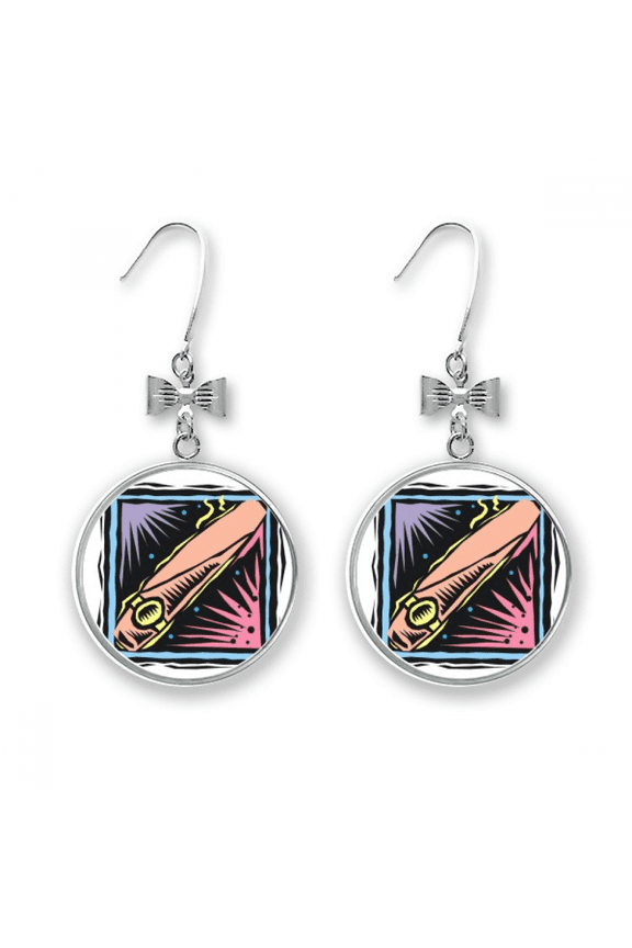 watch vector mexicon culture element engraving bow earrings drop stud pierced hook