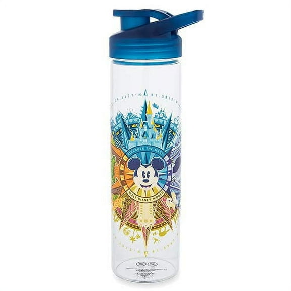 water Disney World Mickey Mouse Four Parks Compass Bottle