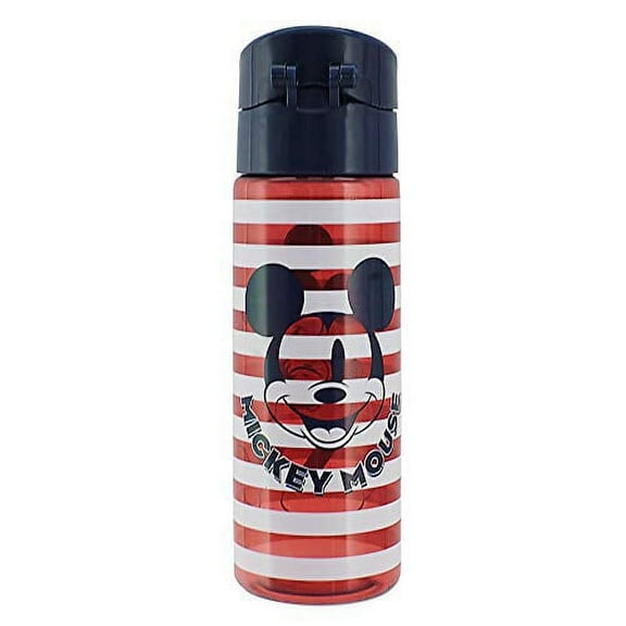 Disney Mickey Mouse Collection 25 oz Striped White Water Bottle