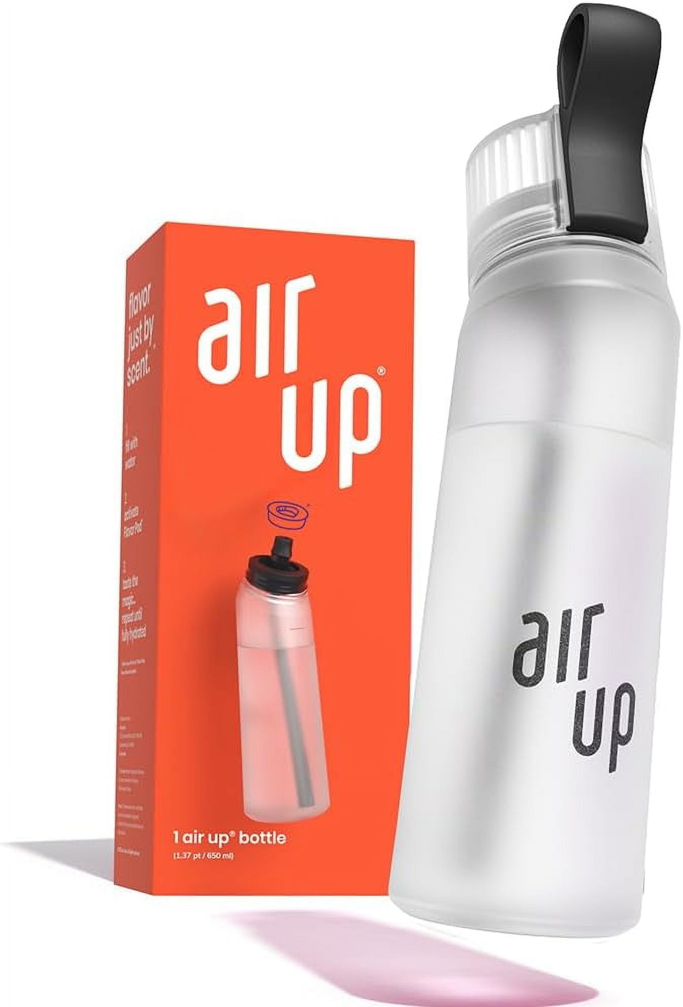 water bottle (22oz) Pearl White Water bottle with straw Leak proof