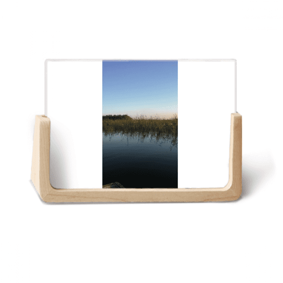 water connected to the scenery photo wooden photo frame tabletop display
