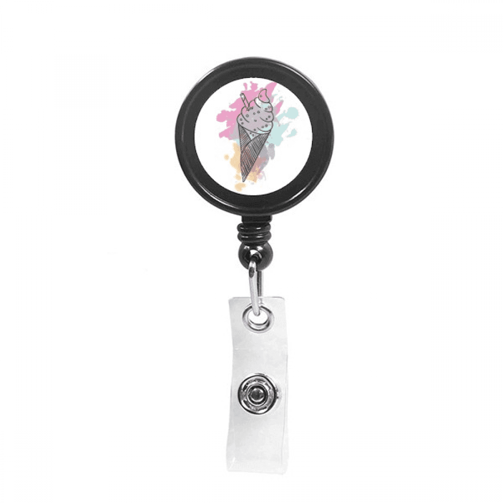 watercolor biscuits bar cs ice  Retractable Keychain Badge Holder ID Badge