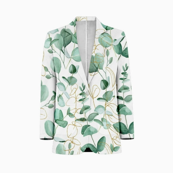 watercolor drawing eucalyptus leaves Mens Suits Shawl Collar Slim Fit Suit Mens Groom Jacket Tuxedos for Wedding Dress Evening