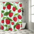 watercolor fruits Patterned Shower Curtain, Waterproof Fabric Shower
