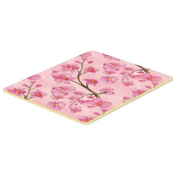 watercolor pink flowers kitchen or bath mat 24x36 bb7505jcmt