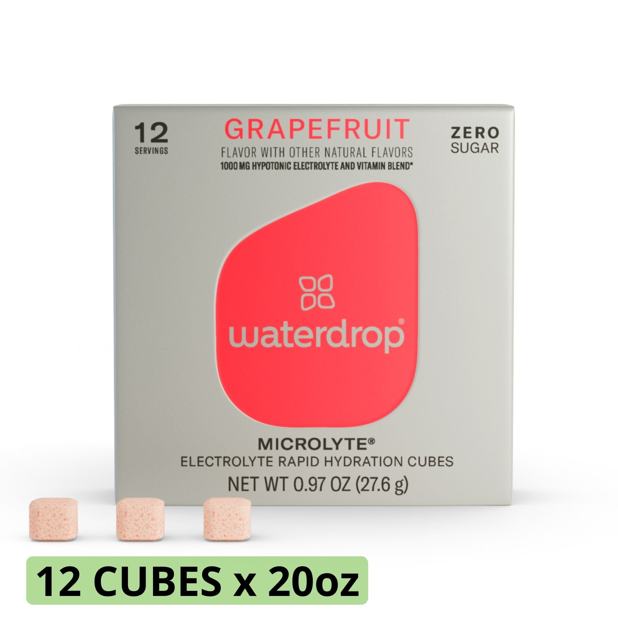waterdrop Microlyte GRAPEFRUIT, Instant Sports Drink, 5 Electrolytes, 9