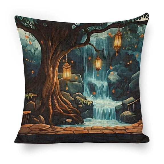 waterfall Linen toss pillowcase decoration pillowcase gifting preferred 18x18 inch cushion cover sofa pillowcase sofa bedroom living room car