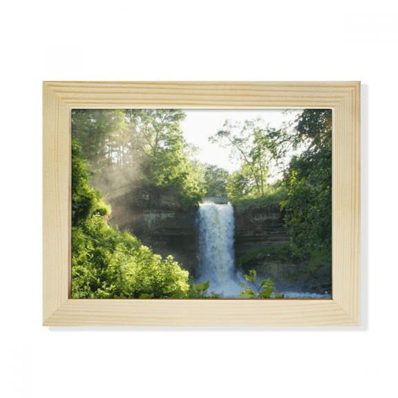 waterfall science nature ry scenery desktop photo frame picture art decoration painting 6x8 inch