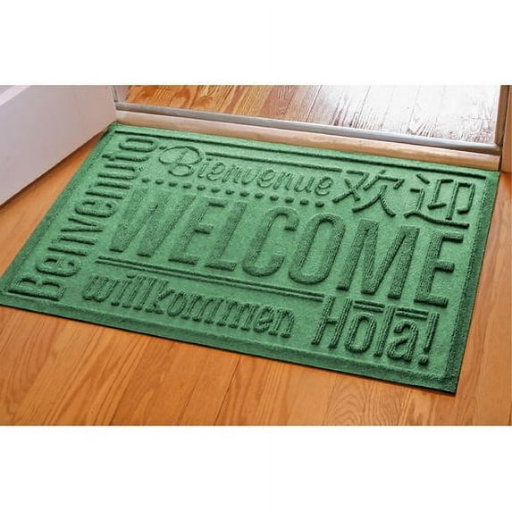 waterguard worldwide welcome indoor outdoor mat - 24'' x 36''