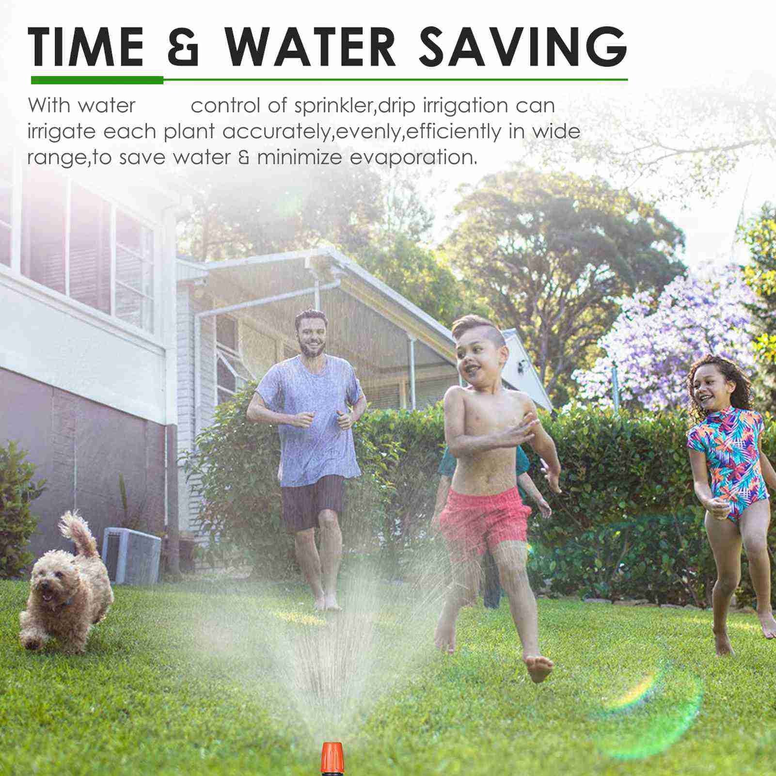 watering system Watering Plant Watering Drip Irrigation Kit DIY Watering System with Nozzles Misters Drippers 30 Meters Tubing for Garden Lawn Patio