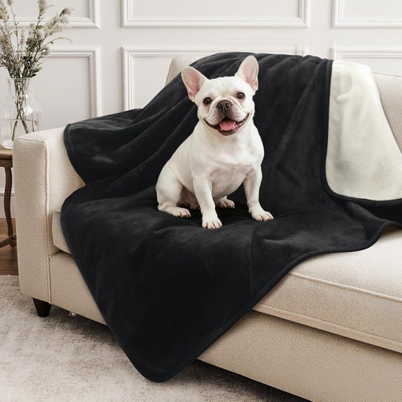 waterproof dog blanket,Reversible Flannel Double-Sided Furniture Protector for Couch Sofa Bed Against Spills & Pet Fur