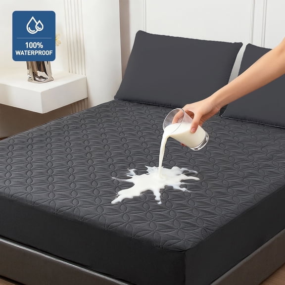 Waterproof Mattress Protector,California King Size Mattress Pad with Deep Pocket 8"-21", Soft Breathable Dirt-Proof Bed Mattress Cover Noiseless&Washable for Home, Bedroom, Hotel
